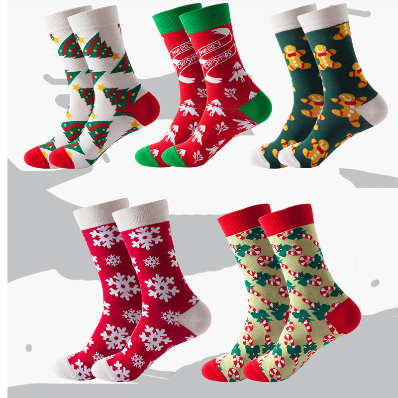 Winter socks custom cotton warm socks Christmas women crew socks.jpg