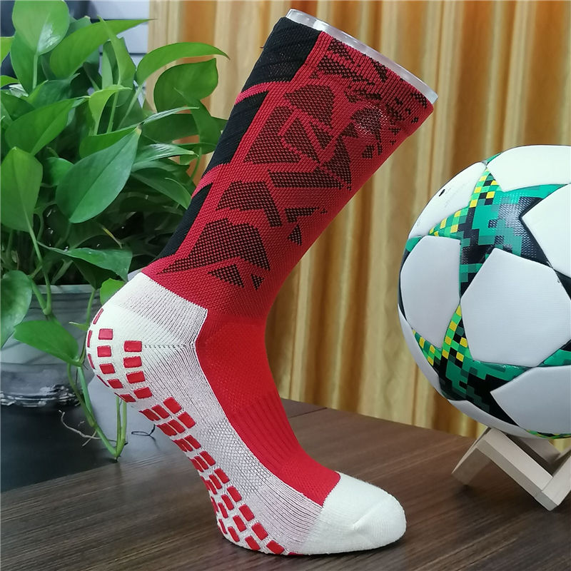 Custom own designs  Grip Socks Professional Athletic Mid Calf Crew Football Sport Soccer Anti Slip grip Socks.jpg